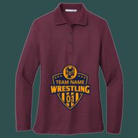 Women's Silk Touch Long Sleeve Polo Thumbnail