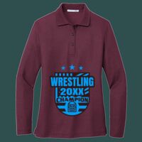 Women's Silk Touch Long Sleeve Polo Thumbnail