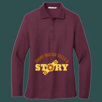 Women's Silk Touch Long Sleeve Polo Thumbnail