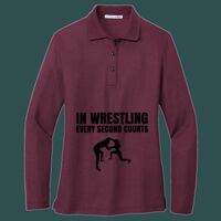 Women's Silk Touch Long Sleeve Polo Thumbnail