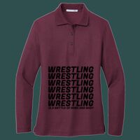 Women's Silk Touch Long Sleeve Polo Thumbnail