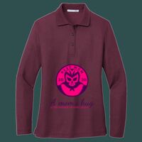 Women's Silk Touch Long Sleeve Polo Thumbnail
