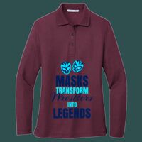 Women's Silk Touch Long Sleeve Polo Thumbnail