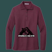 Women's Silk Touch Long Sleeve Polo Thumbnail