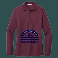 Women's Silk Touch Long Sleeve Polo Thumbnail
