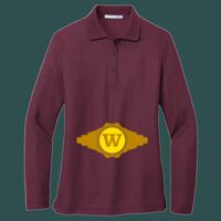 Women's Silk Touch Long Sleeve Polo Thumbnail