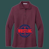 Women's Silk Touch Long Sleeve Polo Thumbnail