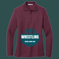 Women's Silk Touch Long Sleeve Polo Thumbnail