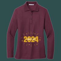 Women's Silk Touch Long Sleeve Polo Thumbnail