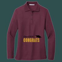 Women's Silk Touch Long Sleeve Polo Thumbnail