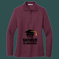 Women's Silk Touch Long Sleeve Polo Thumbnail