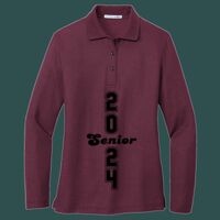 Women's Silk Touch Long Sleeve Polo Thumbnail