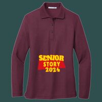 Women's Silk Touch Long Sleeve Polo Thumbnail