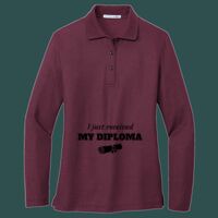 Women's Silk Touch Long Sleeve Polo Thumbnail