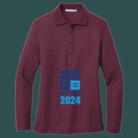 Women's Silk Touch Long Sleeve Polo Thumbnail