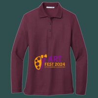 Women's Silk Touch Long Sleeve Polo Thumbnail
