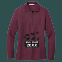 Women's Silk Touch Long Sleeve Polo Thumbnail
