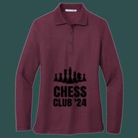 Women's Silk Touch Long Sleeve Polo Thumbnail