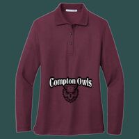 Women's Silk Touch Long Sleeve Polo Thumbnail