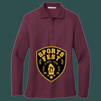 Women's Silk Touch Long Sleeve Polo Thumbnail