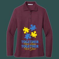 Women's Silk Touch Long Sleeve Polo Thumbnail