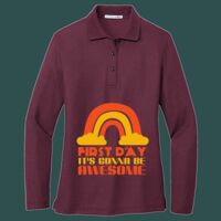 Women's Silk Touch Long Sleeve Polo Thumbnail