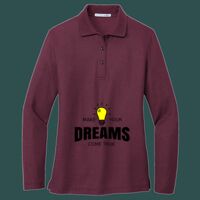 Women's Silk Touch Long Sleeve Polo Thumbnail