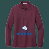Women's Silk Touch Long Sleeve Polo Thumbnail