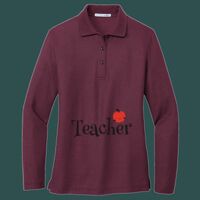 Women's Silk Touch Long Sleeve Polo Thumbnail