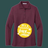 Women's Silk Touch Long Sleeve Polo Thumbnail