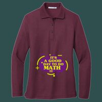 Women's Silk Touch Long Sleeve Polo Thumbnail