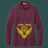 Women's Silk Touch Long Sleeve Polo Thumbnail