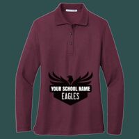 Women's Silk Touch Long Sleeve Polo Thumbnail
