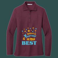 Women's Silk Touch Long Sleeve Polo Thumbnail