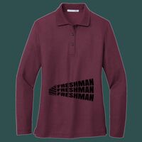Women's Silk Touch Long Sleeve Polo Thumbnail