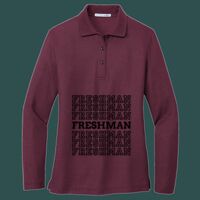 Women's Silk Touch Long Sleeve Polo Thumbnail