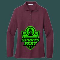 Women's Silk Touch Long Sleeve Polo Thumbnail