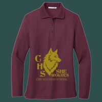 Women's Silk Touch Long Sleeve Polo Thumbnail