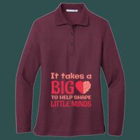 Women's Silk Touch Long Sleeve Polo Thumbnail