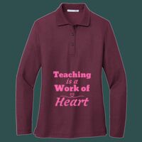 Women's Silk Touch Long Sleeve Polo Thumbnail