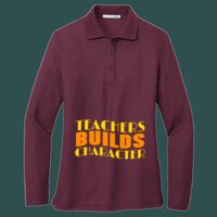 Women's Silk Touch Long Sleeve Polo Thumbnail