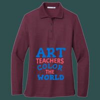 Women's Silk Touch Long Sleeve Polo Thumbnail