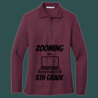 Women's Silk Touch Long Sleeve Polo Thumbnail