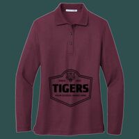 Women's Silk Touch Long Sleeve Polo Thumbnail
