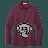 Women's Silk Touch Long Sleeve Polo Thumbnail