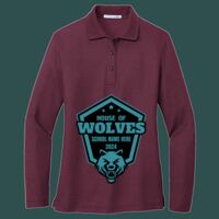 Women's Silk Touch Long Sleeve Polo Thumbnail