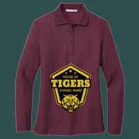 Women's Silk Touch Long Sleeve Polo Thumbnail