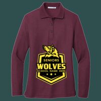 Women's Silk Touch Long Sleeve Polo Thumbnail