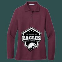 Women's Silk Touch Long Sleeve Polo Thumbnail