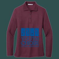 Women's Silk Touch Long Sleeve Polo Thumbnail